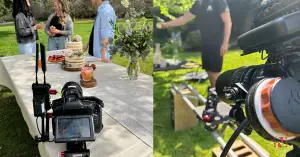 Professional video production camera setup on location by Potential Pictures Vancouver