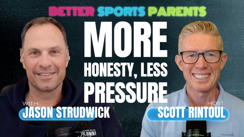 Custom YouTube episode thumbnail designed for the Better Sports Parents podcast